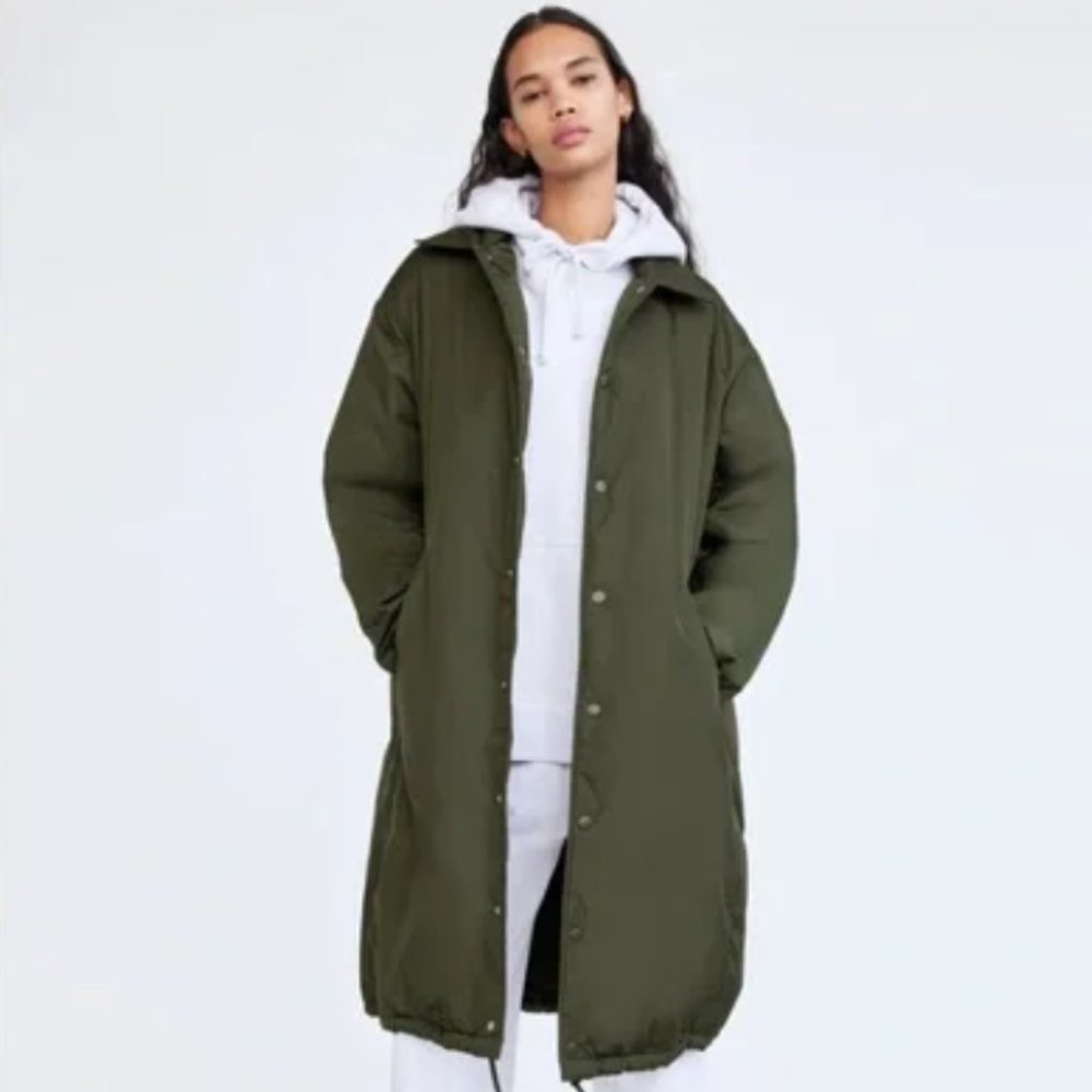 (NWT) Black Aritzia Coaches Long Jacket
